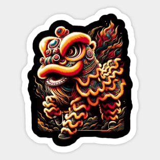 Lion Dance Sticker